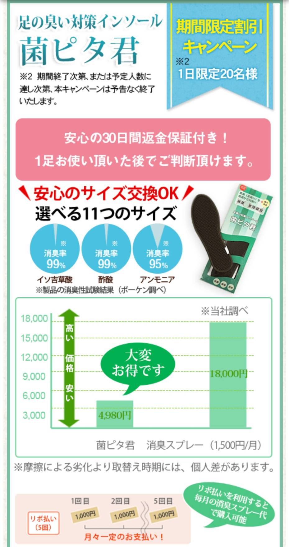 足の臭いでお悩みの方に